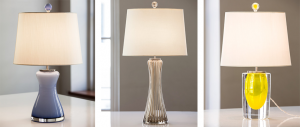3 handmade Murano glass lamps by PORTE-COCHÈRE Brand Member Cartwright 