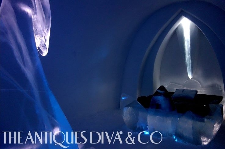 Toma Clark Haines Antiques Diva Sweden Ice Hotel, ICEHOTEL, Arctic Circle hotels, The Antiques Diva, Ice Hotel in Sweden, Reindeer, Swedish Christmas, Dog Sledding, Designing with Ice,