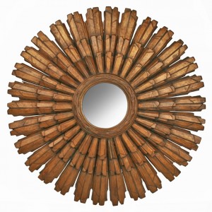 Sunburst Mirrors wood mirror