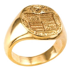 Intaglios Gold ring