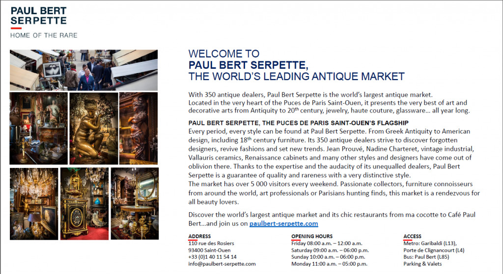 Paul Bert Serpette, Paris Flea Market, Worlds Largest Antiques Market, Buying French Antiques in Paris