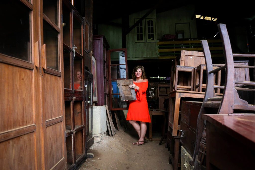 Colonial-era Teak Furniture, Yangon, Myanmar (Burma) Asia Antiques Buying Tours with The Antiques Diva
