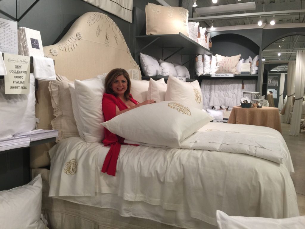 In Bed with Pandora de Balthazar Brand Ambassador, Toma Clark Haines, The Antiques Diva