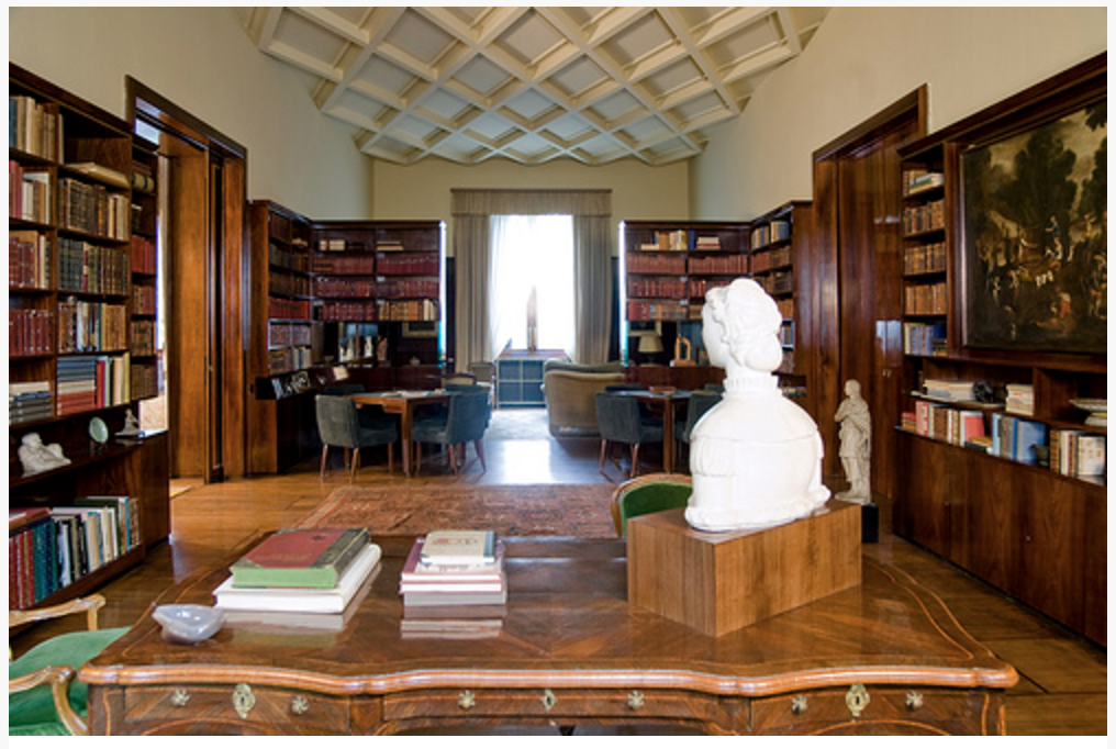 Library Villa Necchi Campiglio - The Antiques DivaThe ...