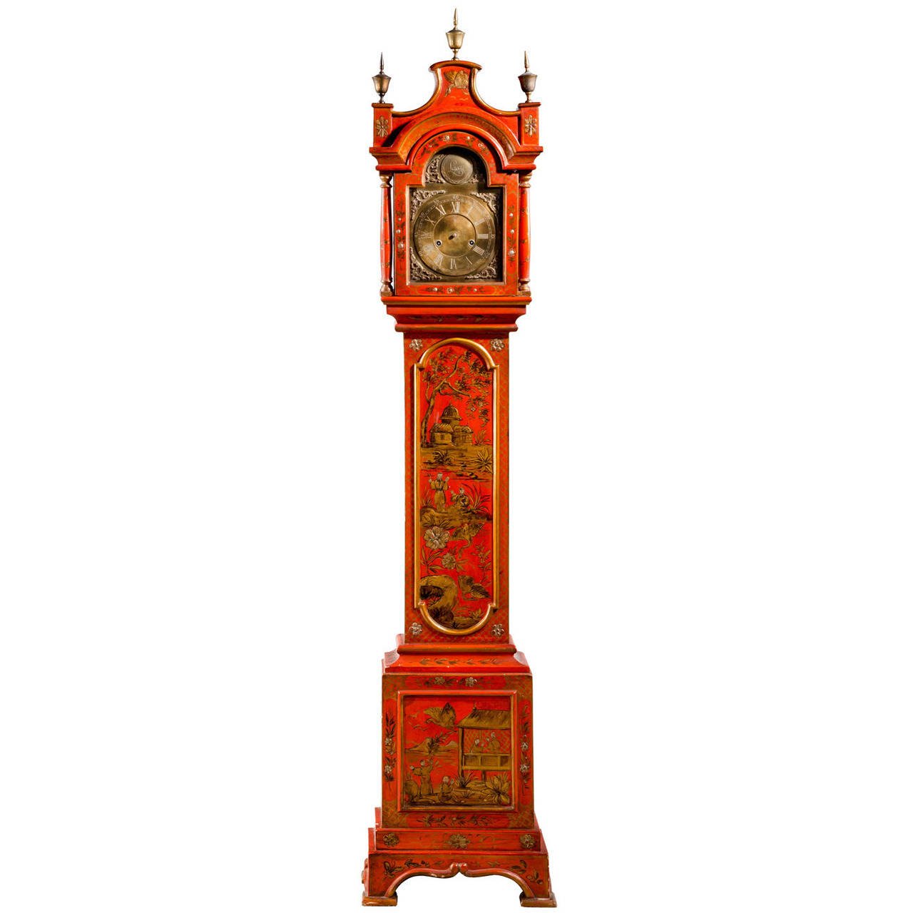 Early 20th Century Chinoiserie Granddaughter Clock 1st Dibs