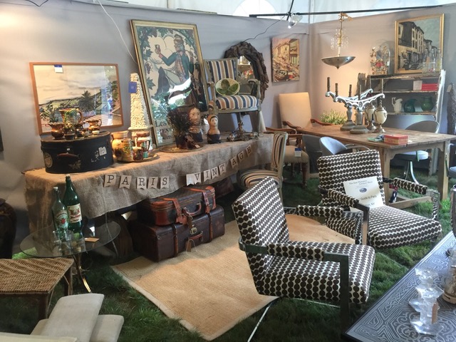 Girls Guide To Paris booth at East Hamptons Antiques Show 2017 Hamptons Antiques and Design Tour
