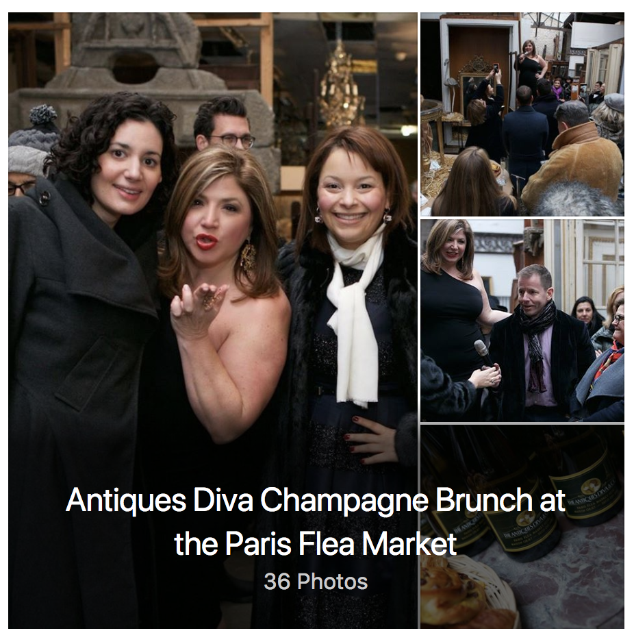 10th Anniversary Antiques Diva Champagne Brunch at the Paris Flea Market