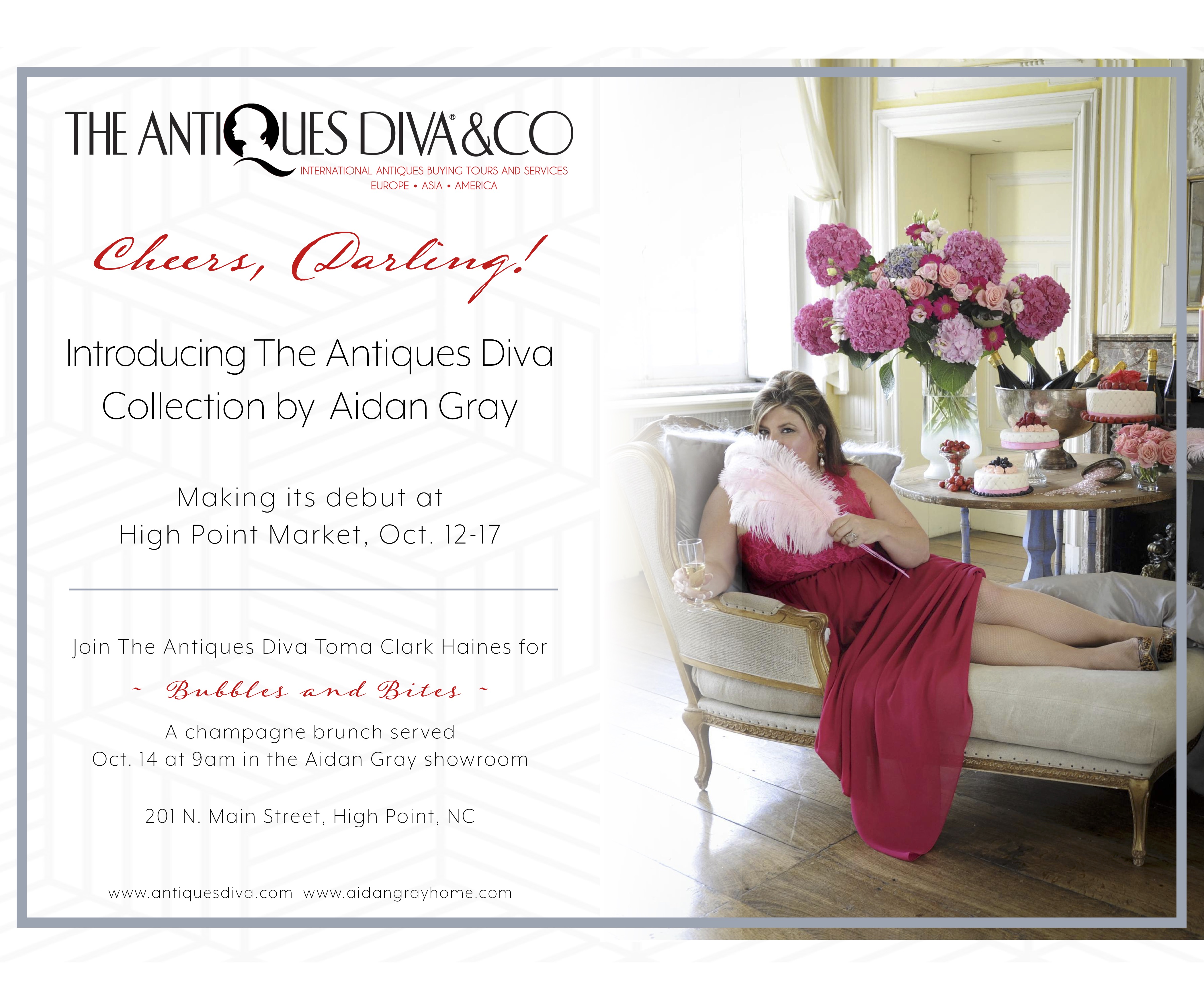 Bubbles and Bites: The Antiques Diva Collection by Aidan Gray Home launch event at HPMKT
